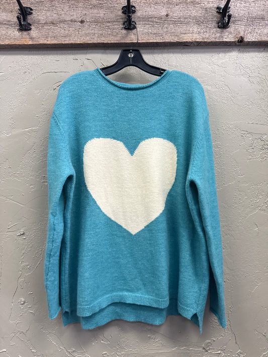 EASEL HEART FRONT SWEATER