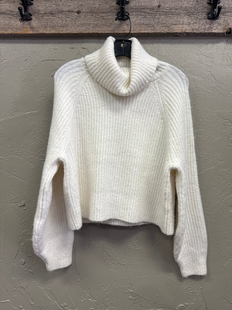 NWOT TURTLENECK CROP SWEATER