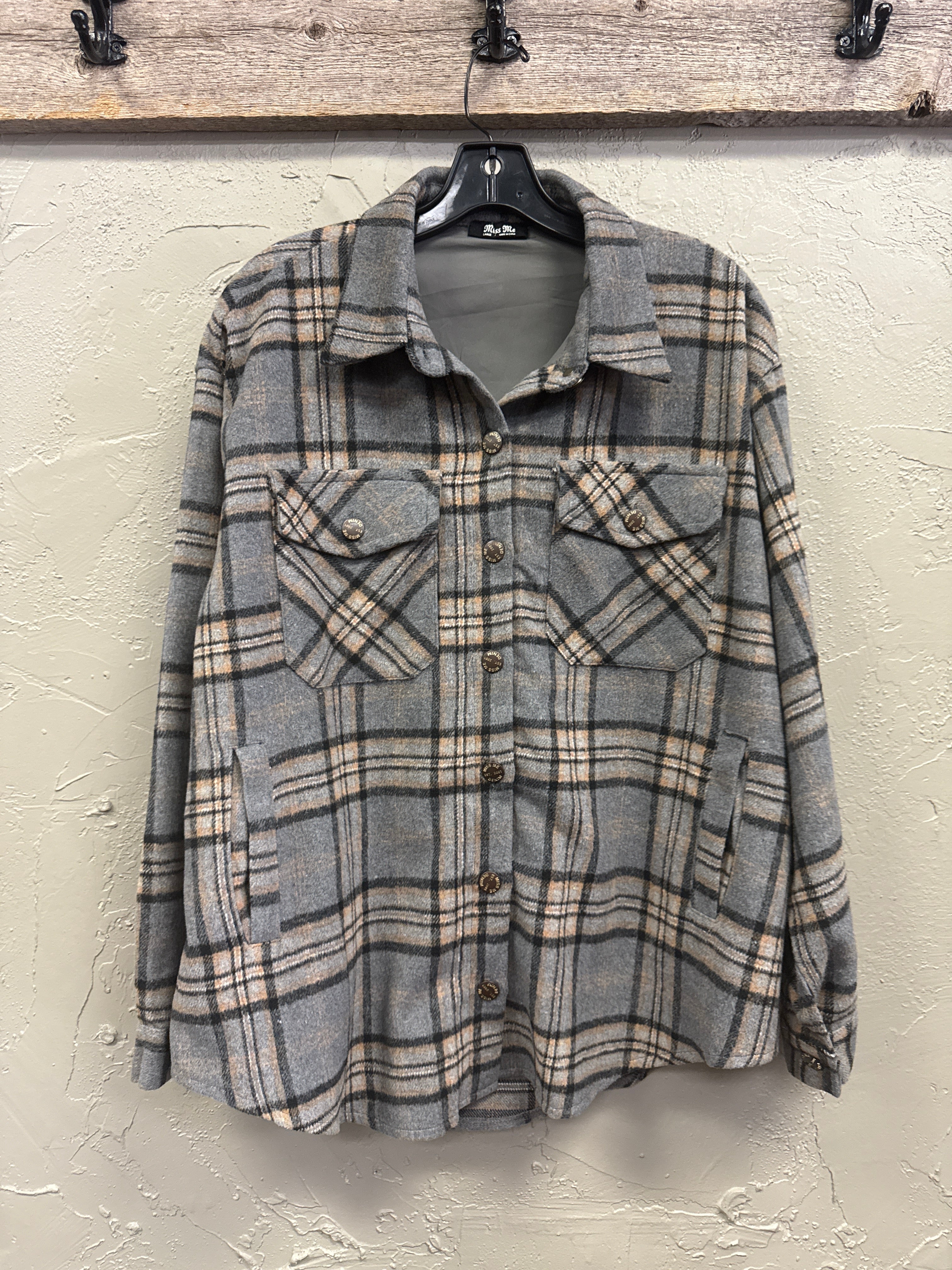 MISS ME FLANNEL SHACKET