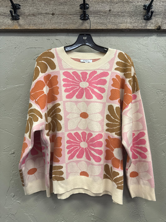 POLAGRAM BOLD BLOSSOMS SWEATER
