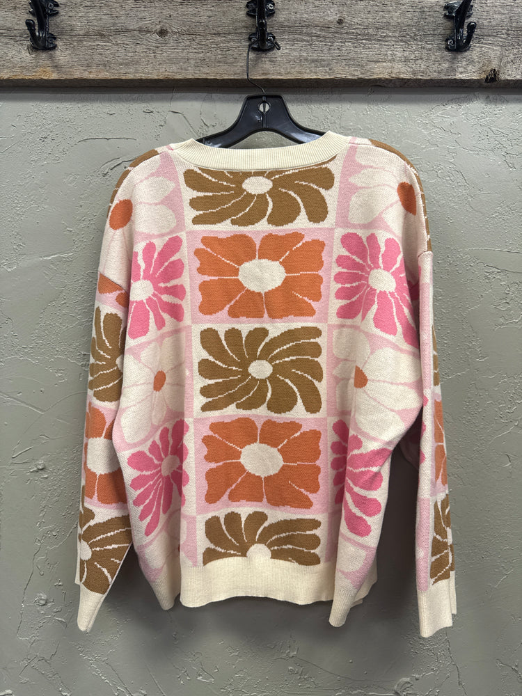 POLAGRAM BOLD BLOSSOMS SWEATER