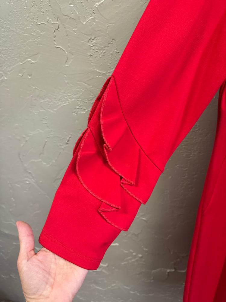 ESQUALO FLUTTER SLEEVE DRESS (org$119)