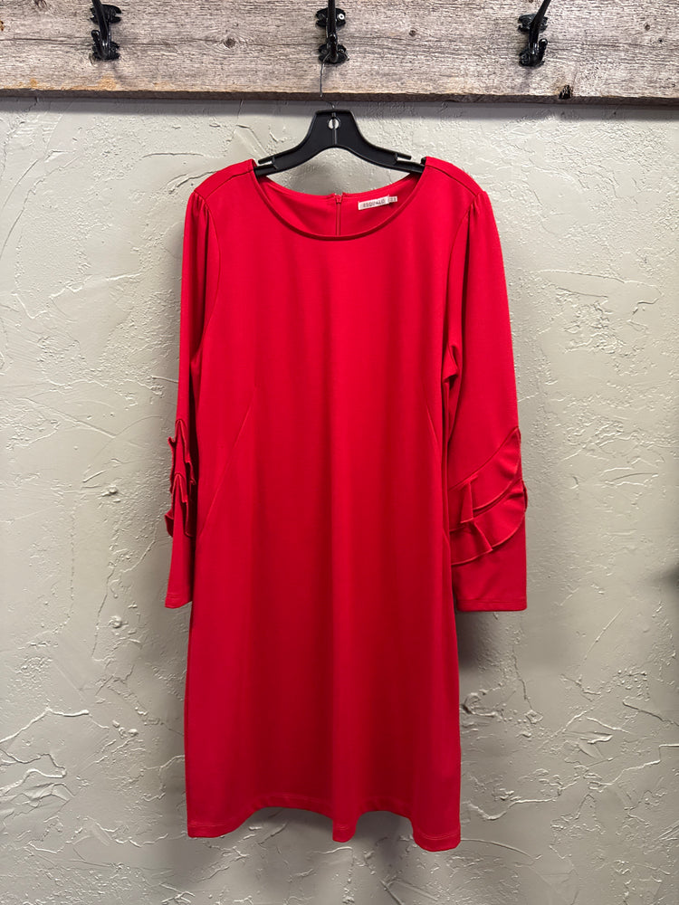 ESQUALO FLUTTER SLEEVE DRESS (org$119)