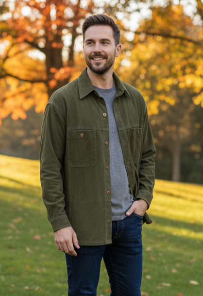 LUXURIOUS SUEDE OVERSHIRT