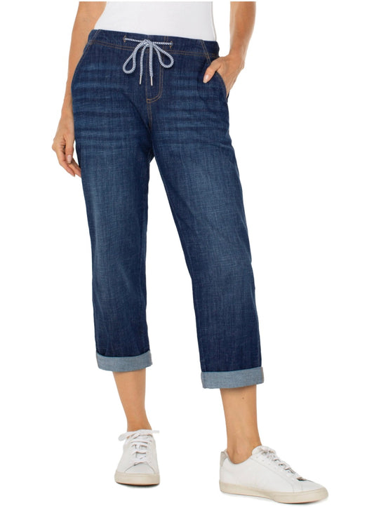 LIVERPOOL TIE CROP JEAN (org$88)