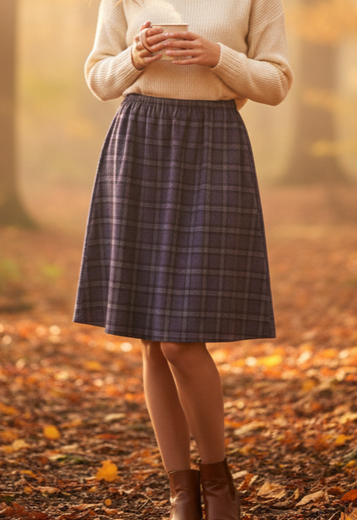 HANDMADE VTG FABRIC SKIRT