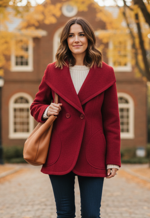PENDLETON WIDE COLLAR COAT
