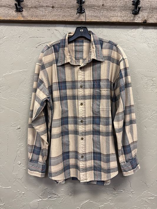 PLAID BUTTON UP SHIRT