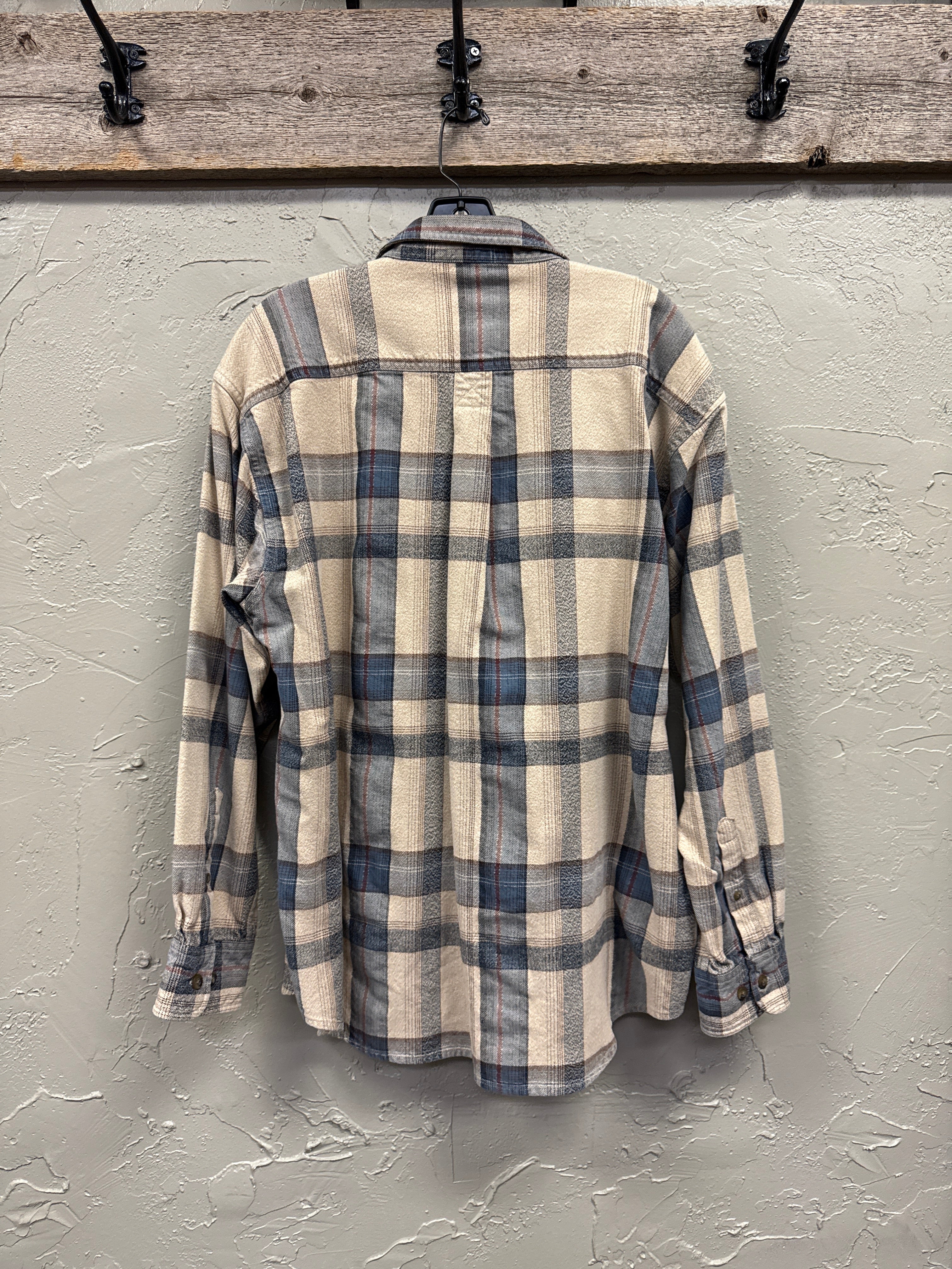 PLAID BUTTON UP SHIRT