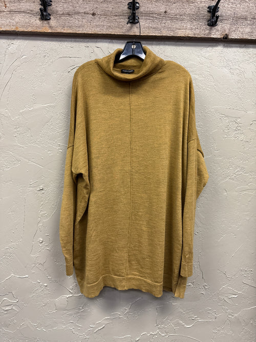 *EF Boxy T-Neck Sweater (org$228)