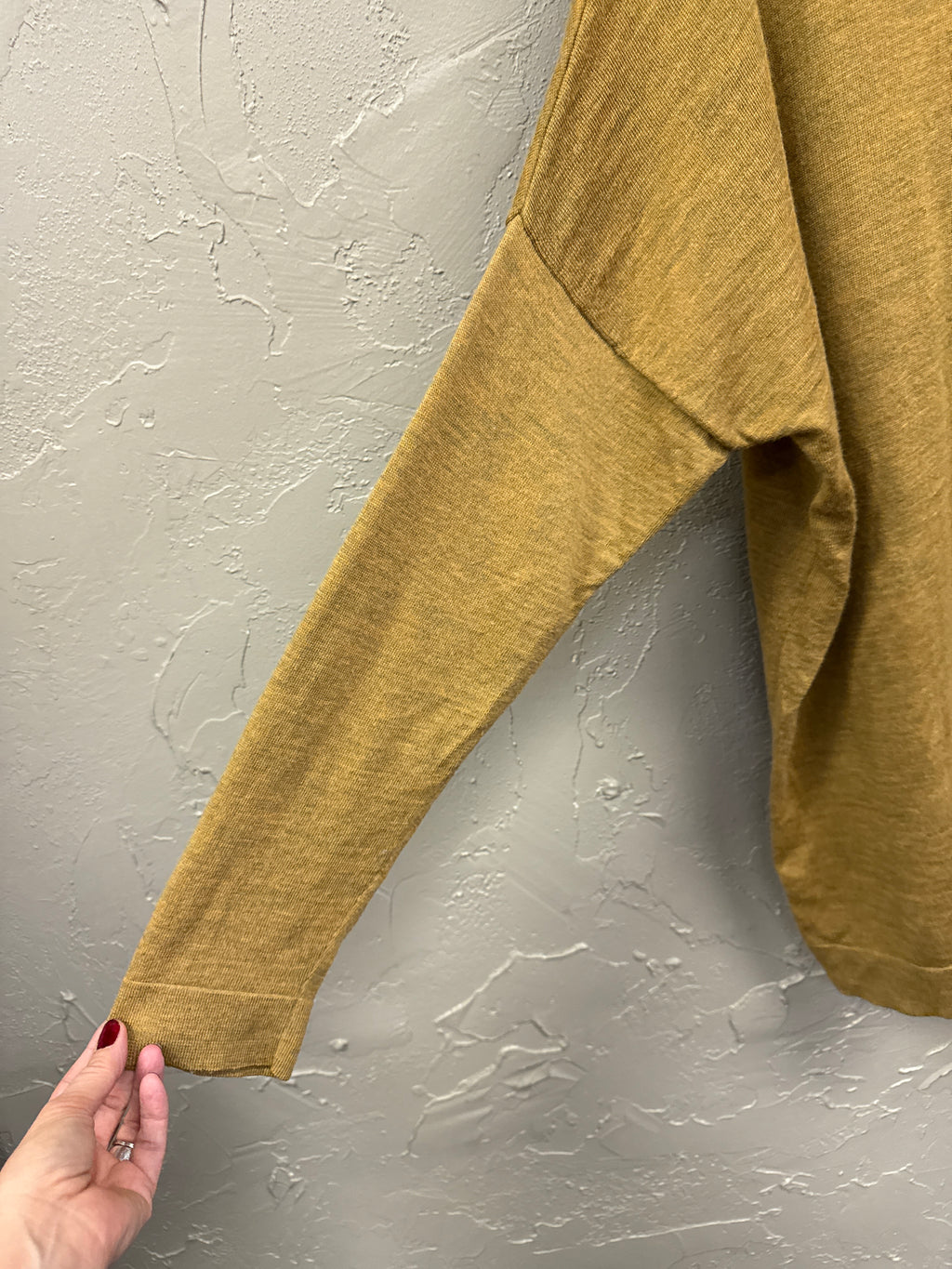 EF BOXY T-NECK WOOL SWEATER (org$228)