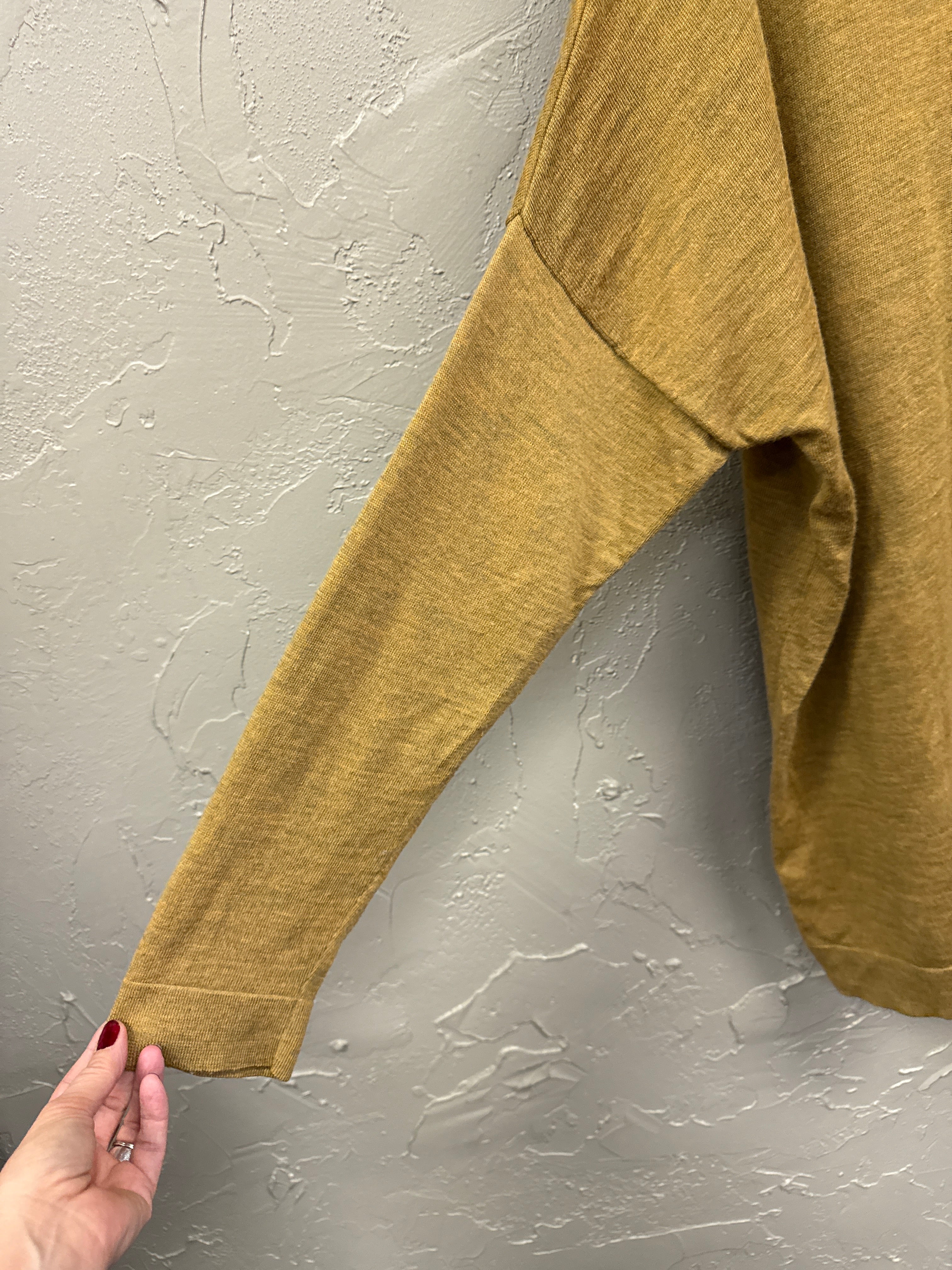 EF BOXY T-NECK WOOL SWEATER (org$228)