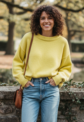 Tory Burch Relaxed Crewneck Sweater (org$379)