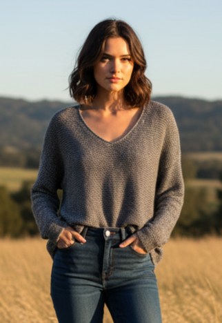 EILEEN FISHER METALLIC SWEATER (org$258)