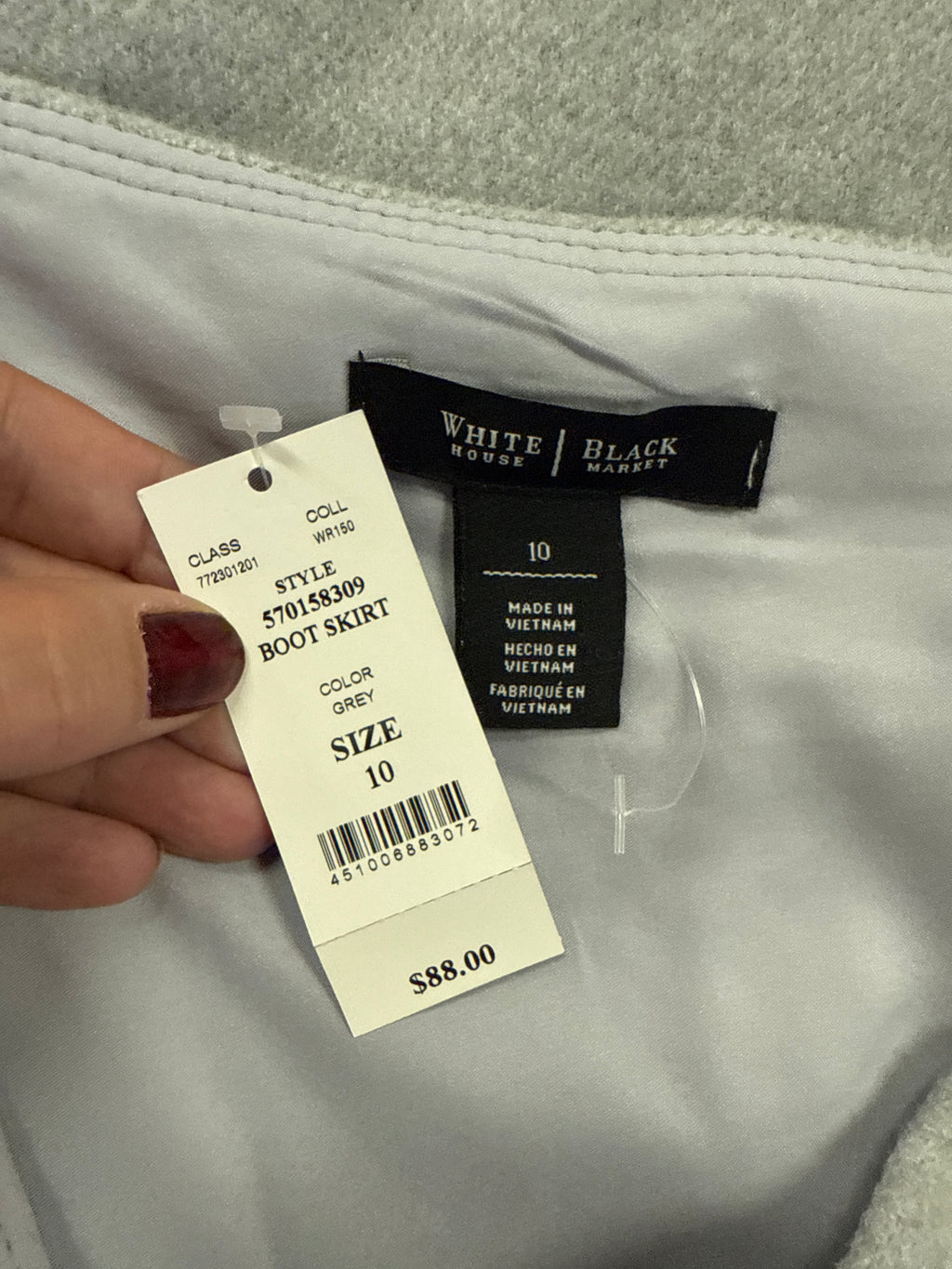 NWT WHBM Boot Skirt (org$88)