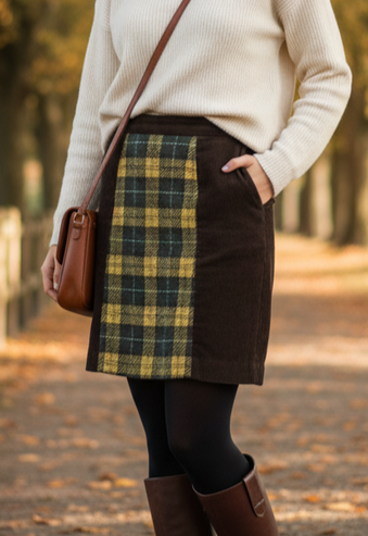 MAEVE CORDUROY SKIRT (org$98)