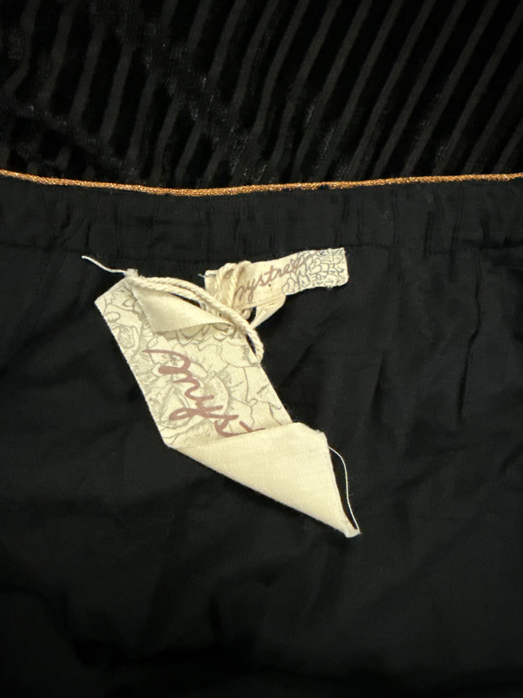 NWT MYSTREE VELVET MIDI SKIRT