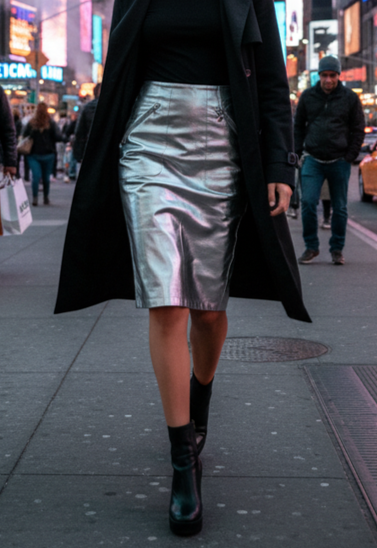 NWOT KATE & MALLORY VEGAN SKIRT