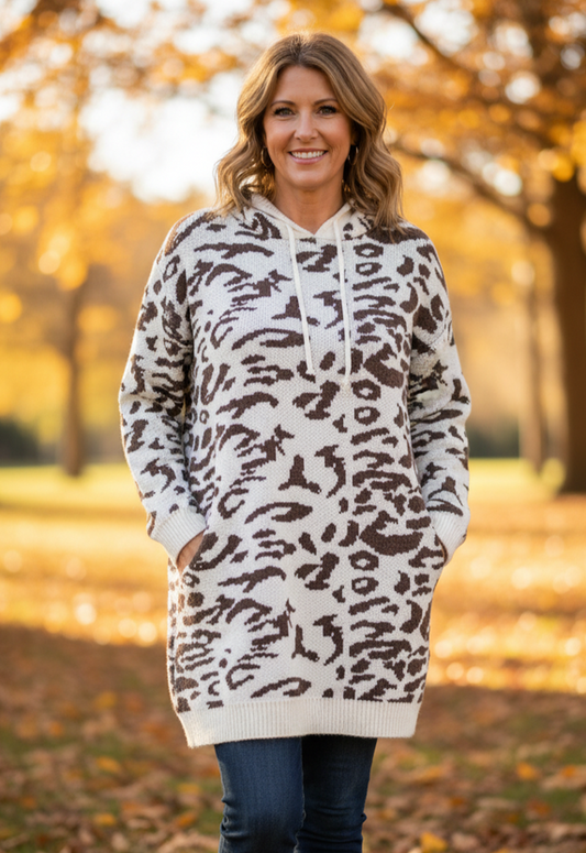 DOE & RAE HOODED SWEATER