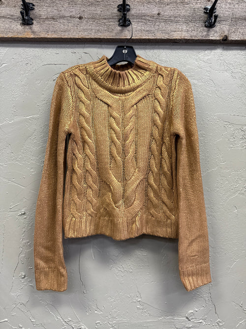 *RACHEL ROY METALLIC KNIT SWEATER