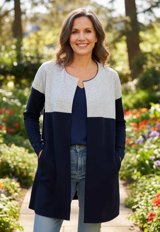 ANN TAYLOR COLOR BLOCK SHACKET (org$158)