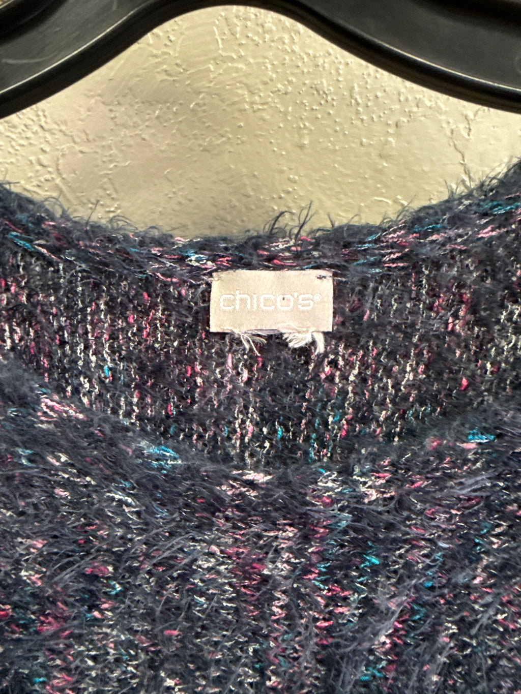 Chicos Eyelash knit Pullover