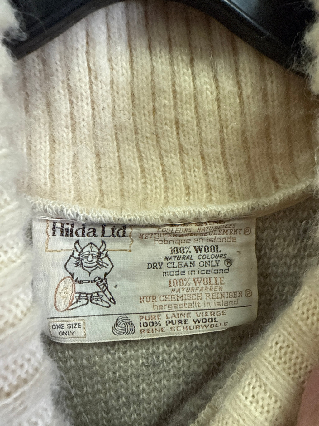 Vtg Hilda Ltd Wool Poncho