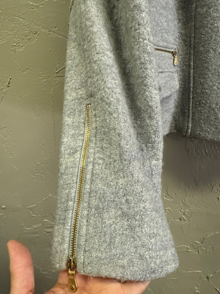 BR BOILED WOOL MOTO JACKET (org$150)