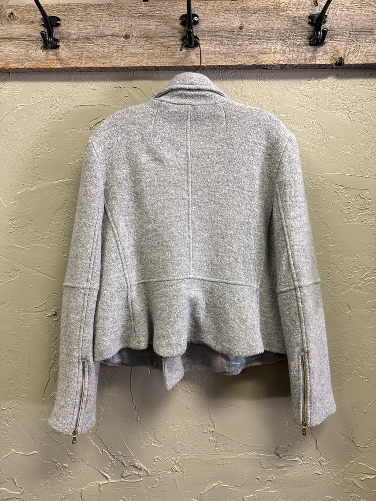 BR BOILED WOOL MOTO JACKET (org$150)
