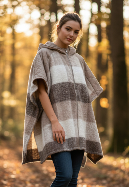 HOODED PONCHO