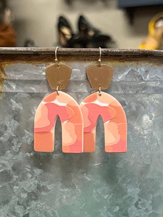 CORAL ARCH EARRINGS
