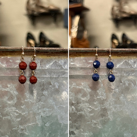 NWOT 2 BEAD EARRINGS