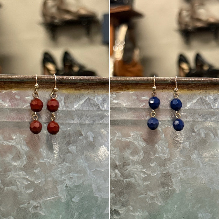 NWOT 2 BEAD EARRINGS