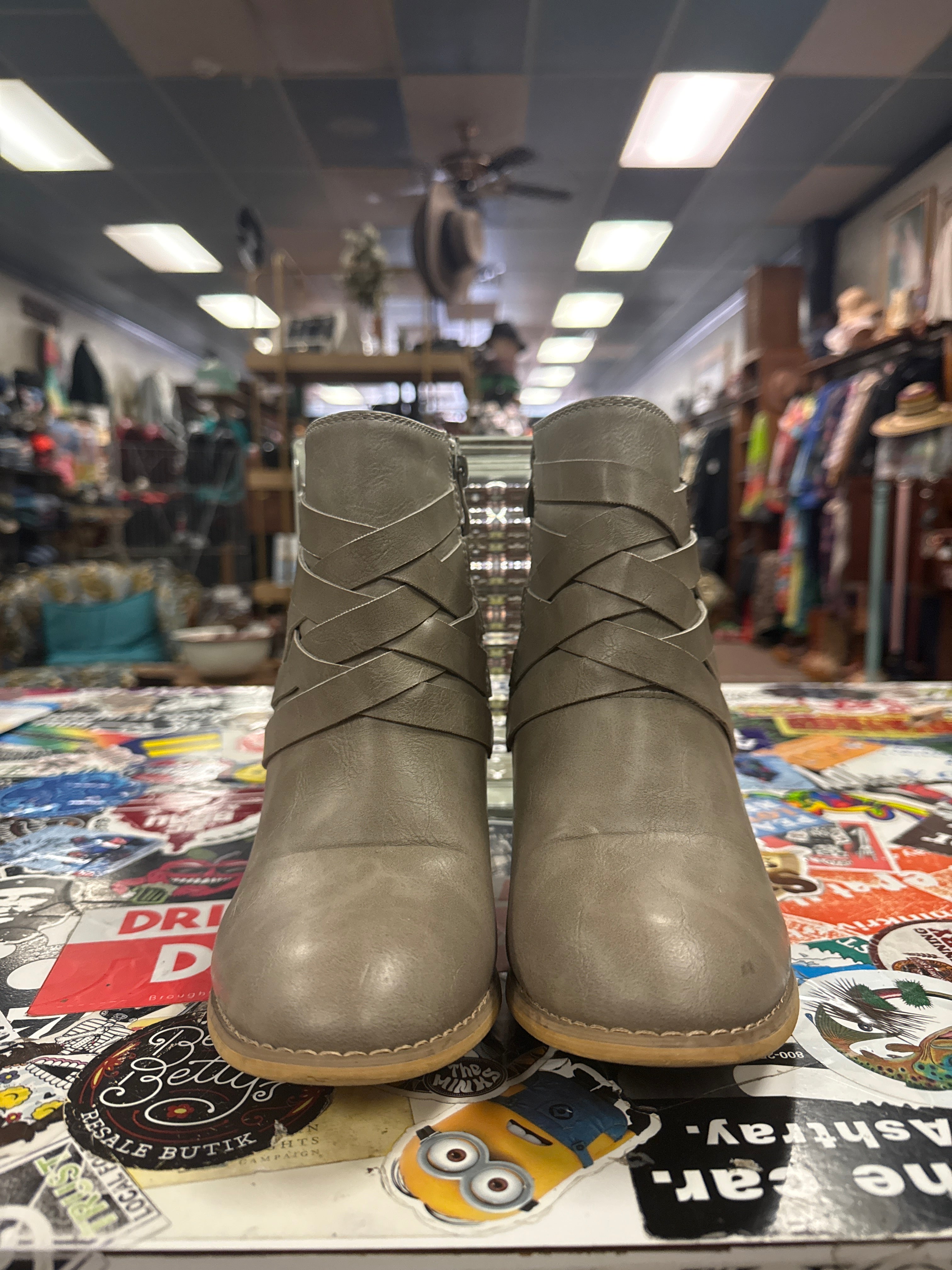 JG FAUX LEATHER BOOTIE