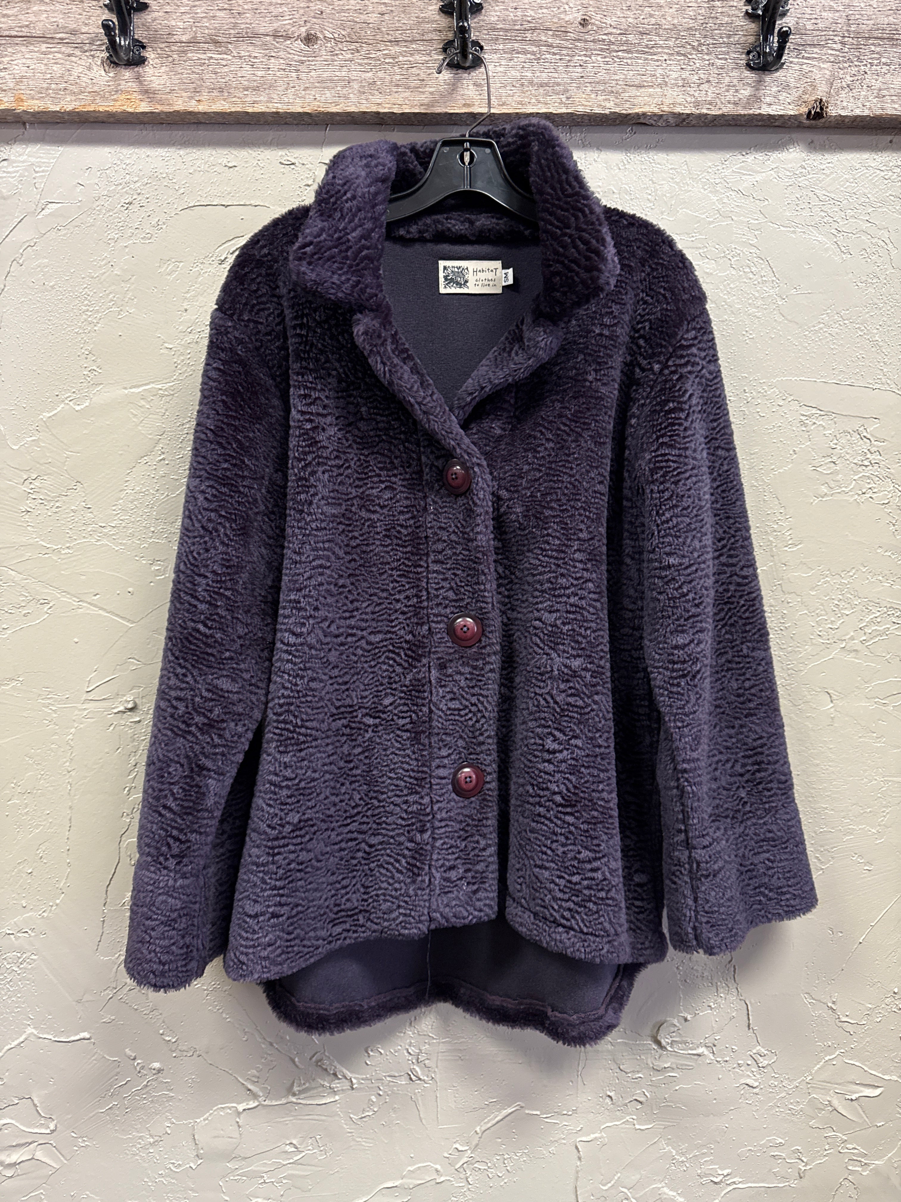 HABITAT FAUX SHERPA COAT (org$145)