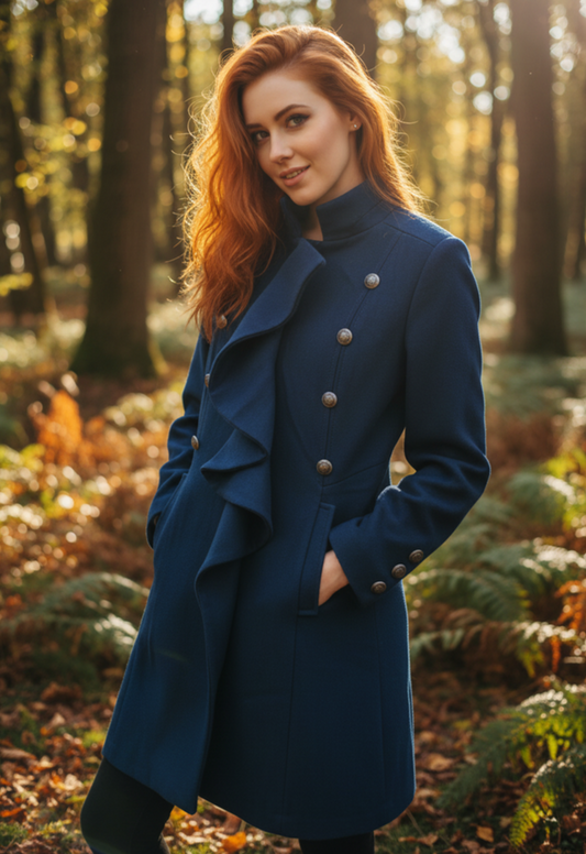 KENSIE MILITARY STYLE PEACOAT (org$228)