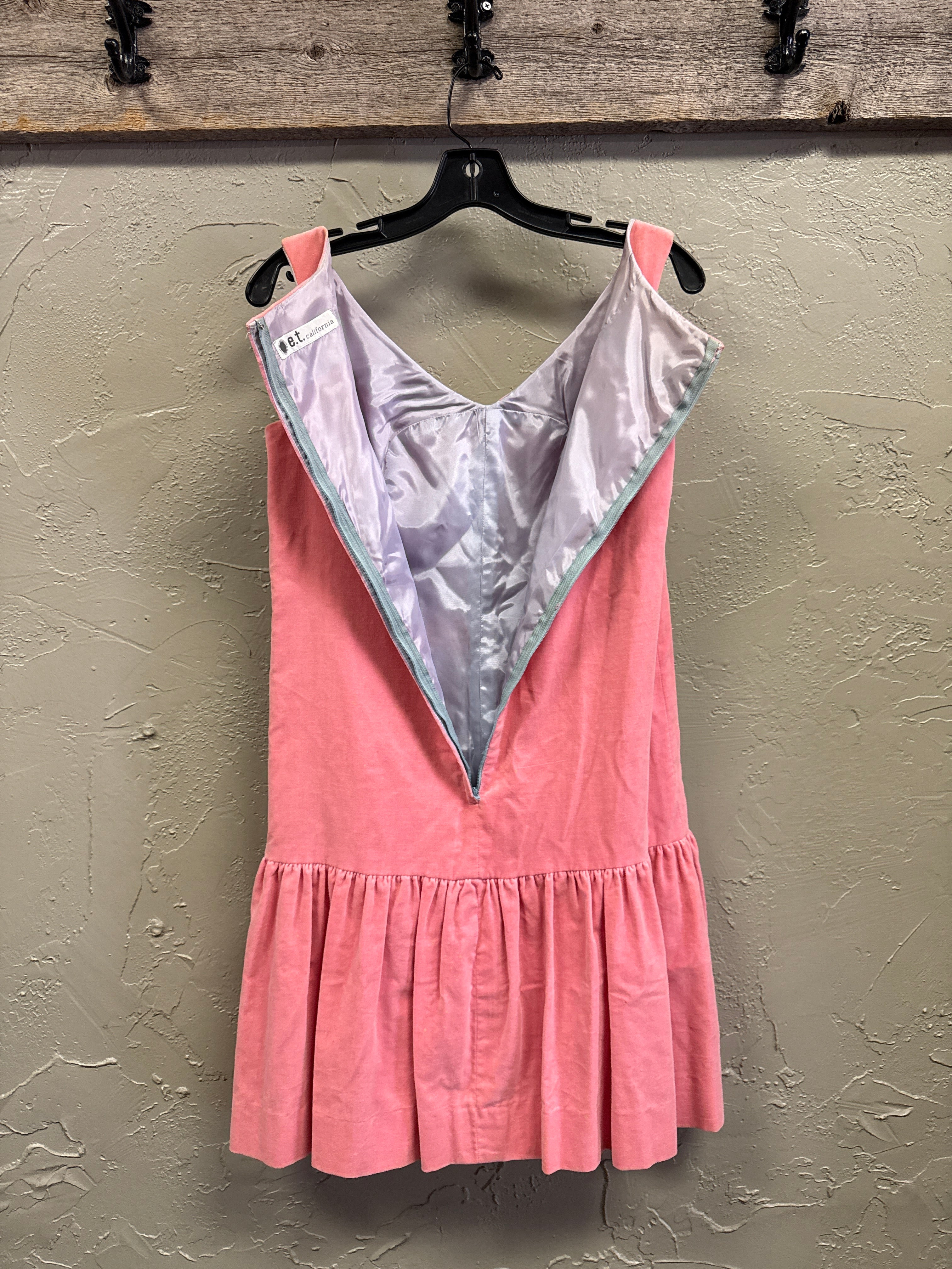 VTG E.T. CALI VELVET DRESS