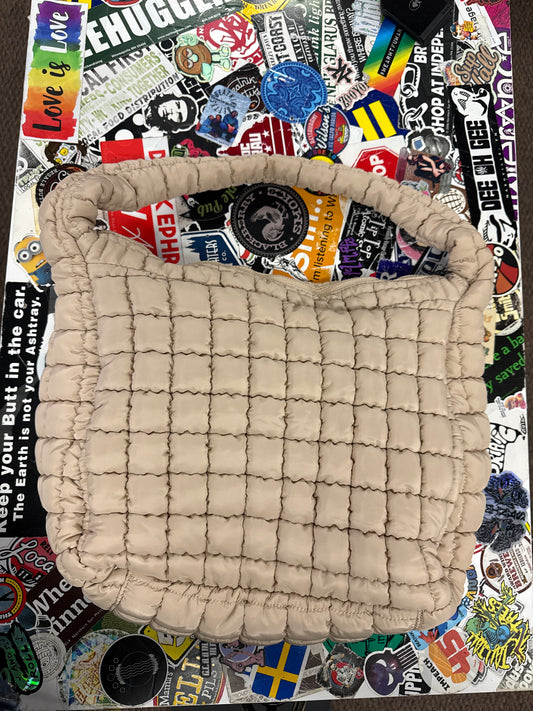STREET LEVEL QUILTED TOTE (org$80)