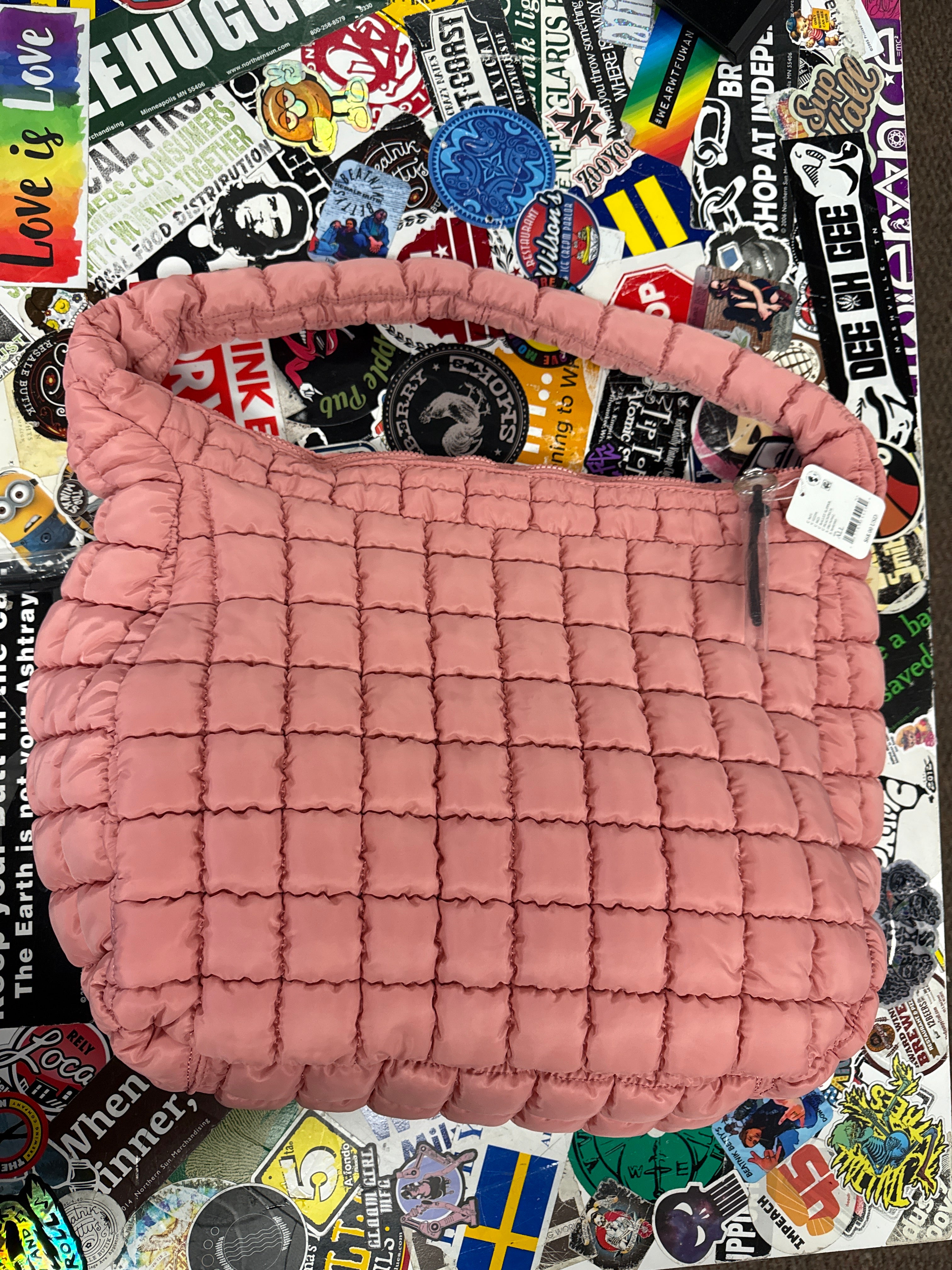 NWT FREE PEOPLE QUILTED TOTE (org$68)