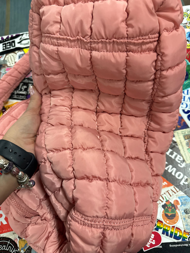 NWT FREE PEOPLE QUILTED TOTE (org$68)