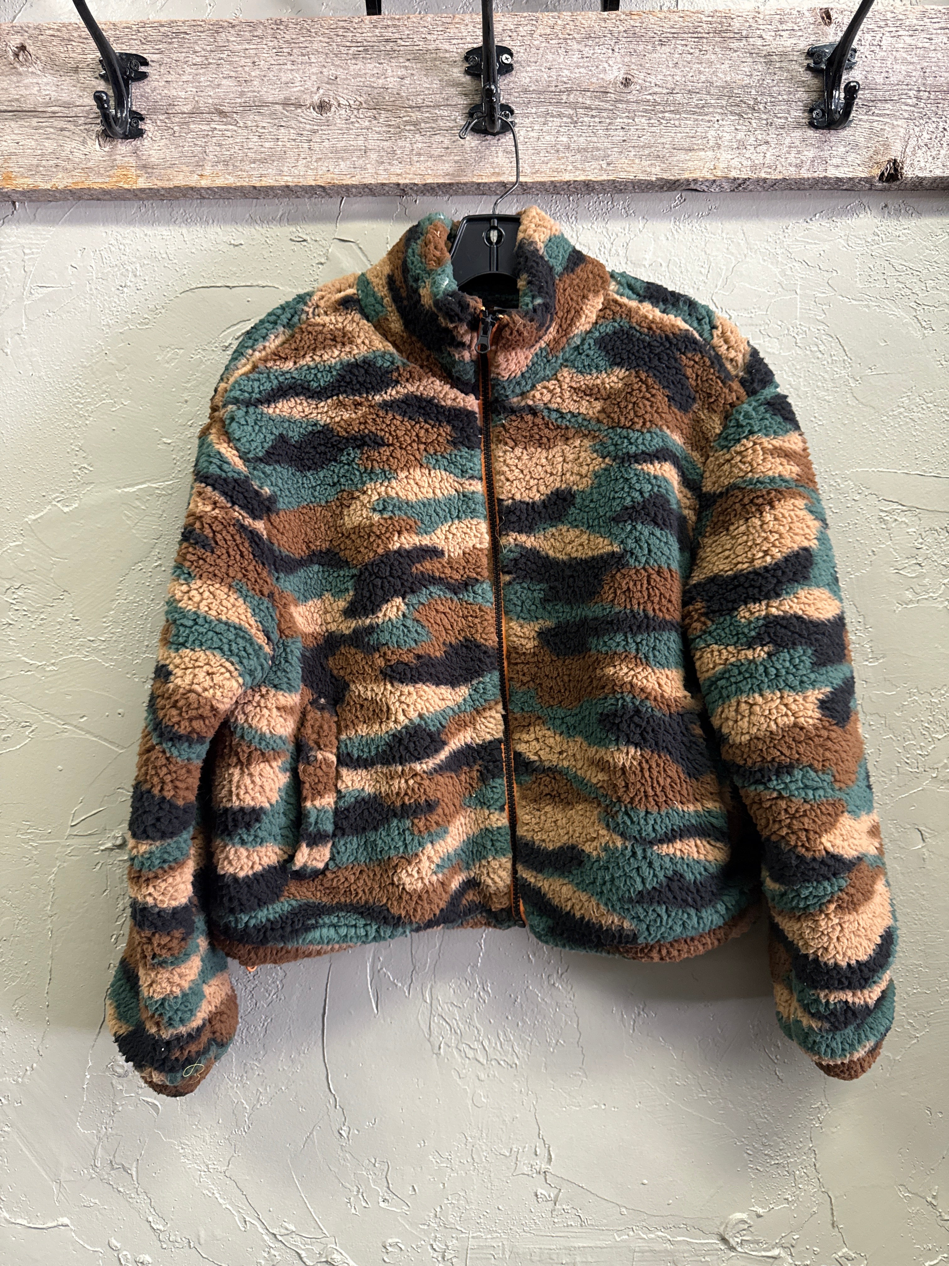 NWT H&M CROP FLEECE FULL ZIP (org$30)