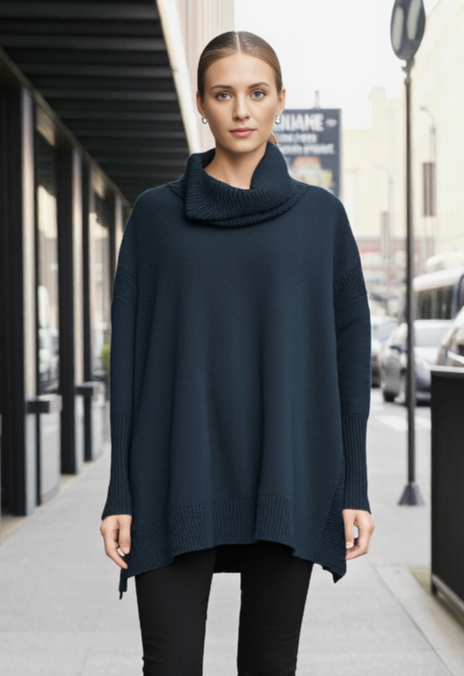 FRENCH CONNECTION T-NECK SWEATER