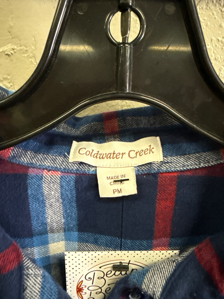 COLDWATER CREEK 1/2 BUTTON FLANNEL