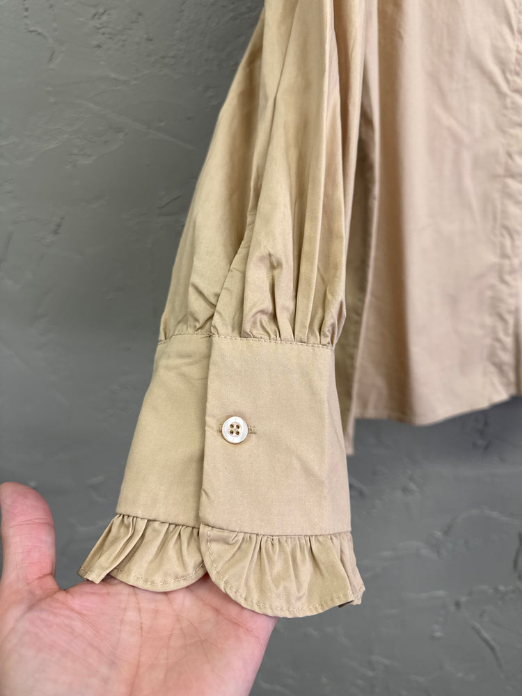 NWOT MAZIK RUFFLED COTTON TOP