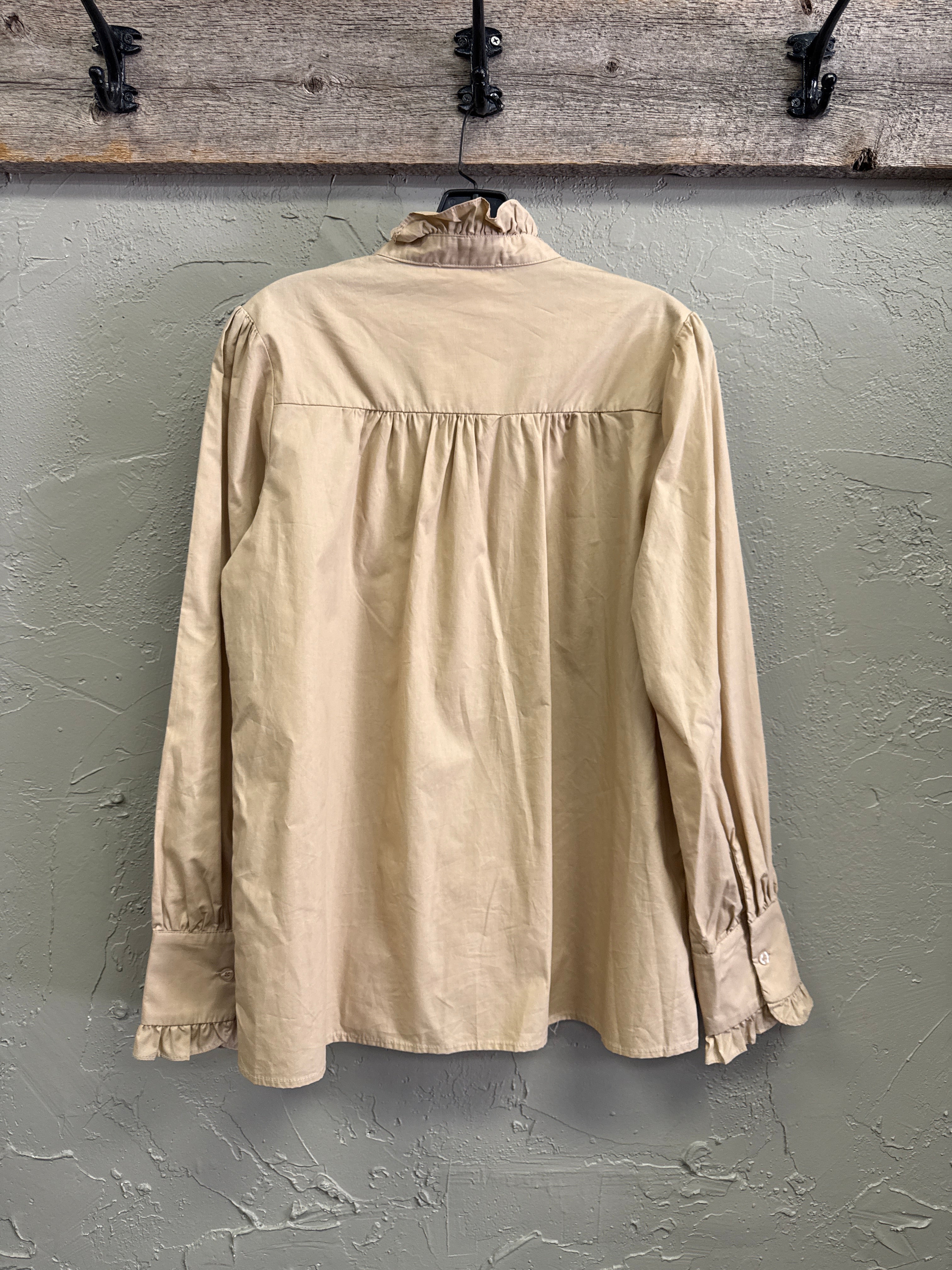 NWOT MAZIK RUFFLED COTTON TOP