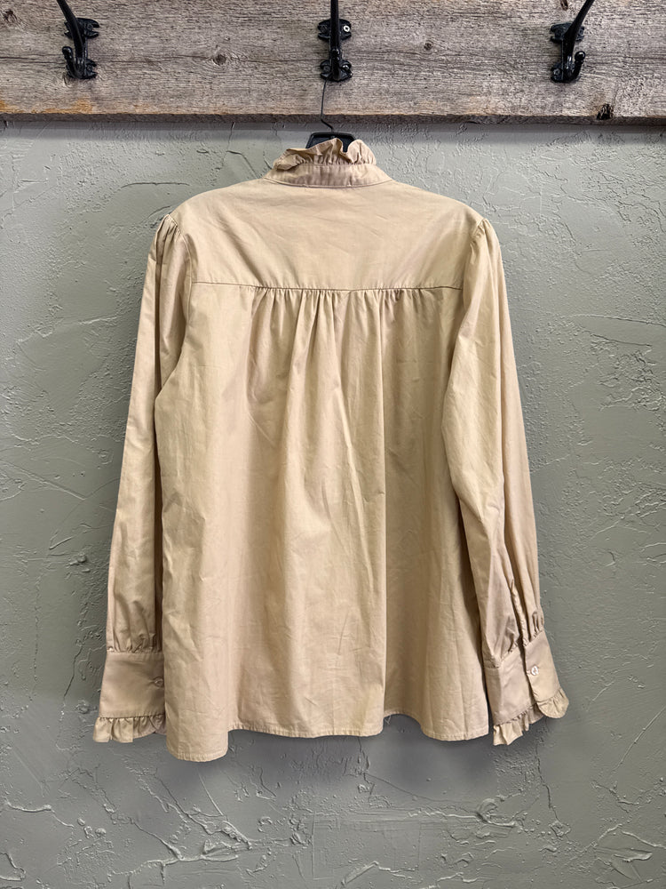 NWOT MAZIK RUFFLED COTTON TOP