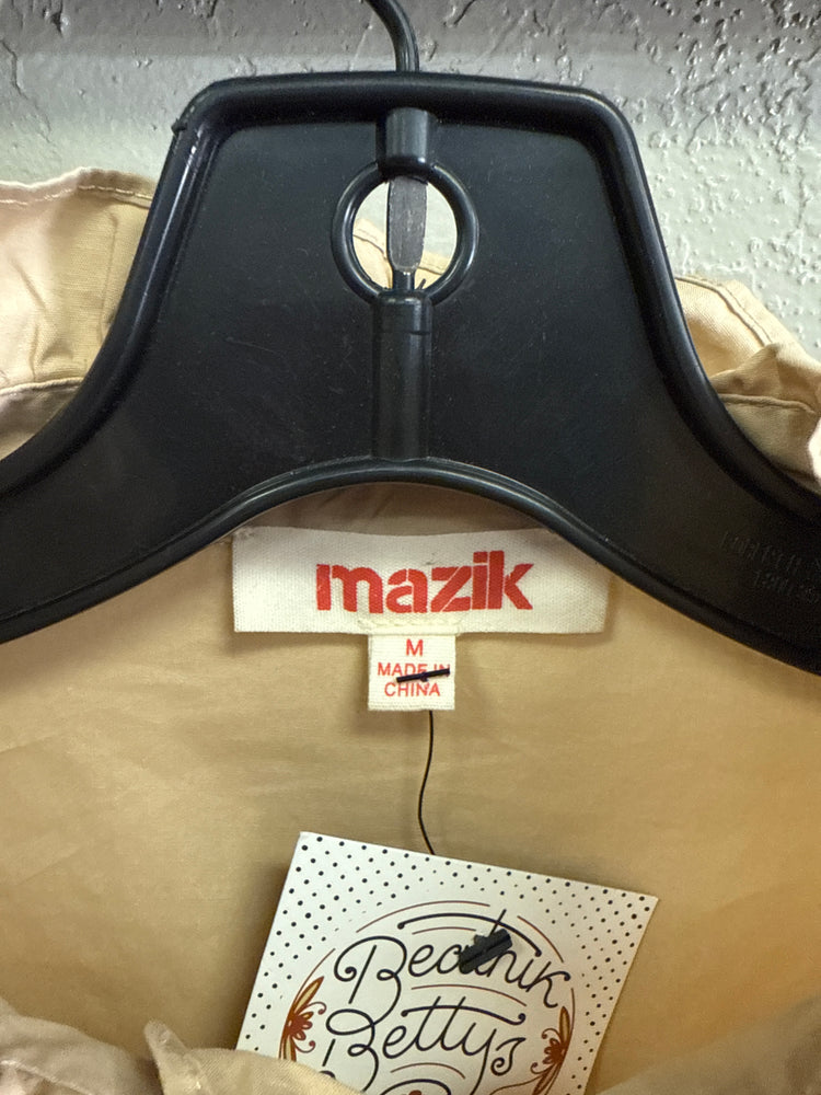 NWOT MAZIK RUFFLED COTTON TOP