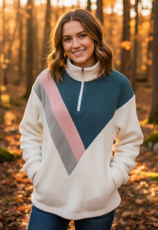 FILLY FLAIR SHERPA PULLOVER