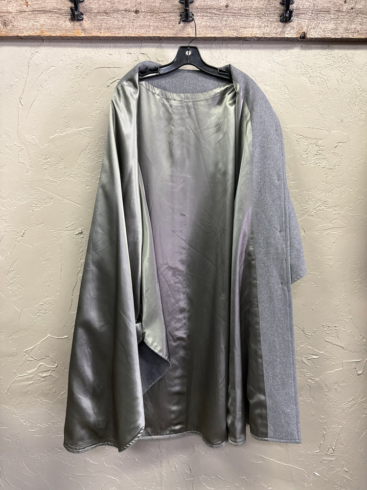 WOOL BUTTON FRONT CAPE