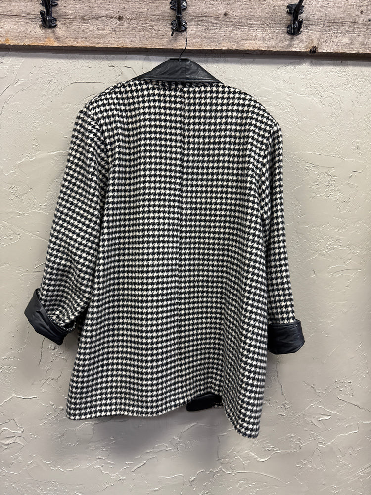 VTG 80's CAPRI HOUNDSTOOTH COAT